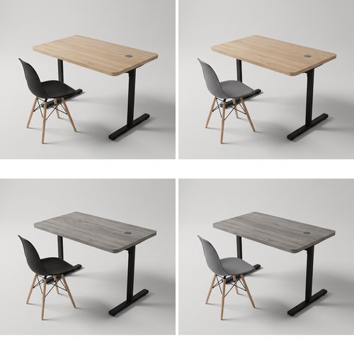 Bureau P.Mitalique + chaise Scandinave